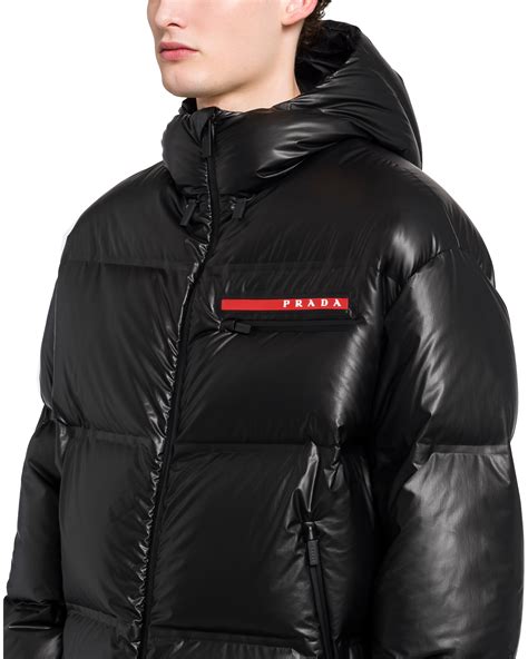 prada hooded puffer